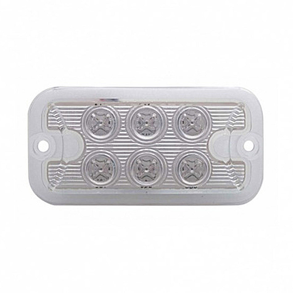 6 LED Dual Function Light - Amber or Red LEDs (Red or Clear Lens)