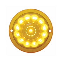 United Pacific - 13 LED Watermelon Truck-Lite Style Cab Light - Amber LEDs (Amber Lens)