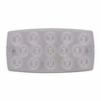 United Pacific - 15 LED Rectangular Turn Signal Light - Amber or Red LEDs (Clear Lens)