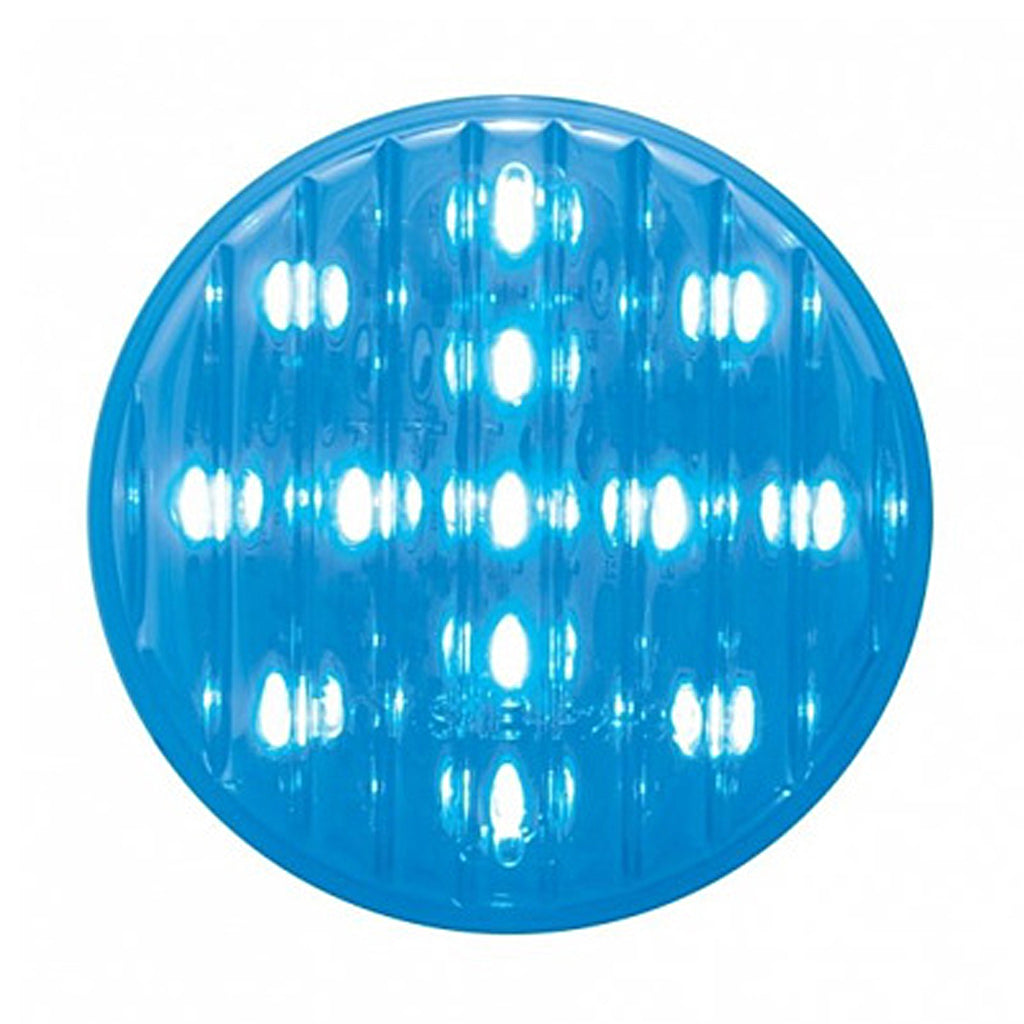 United Pacific - 13 LED 2-1/2" Auxiliary/Utility Light - Blue LEDs (Clear Lens)