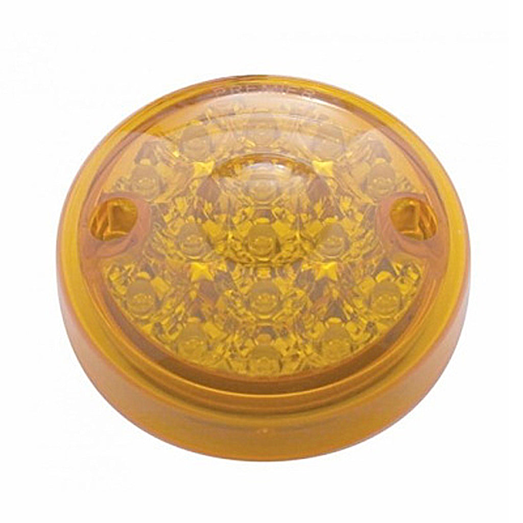 15 LED 3" Single Function Reflector Single Face Light Only - Amber or Red LEDs (Amber, Red or Clear Lens)