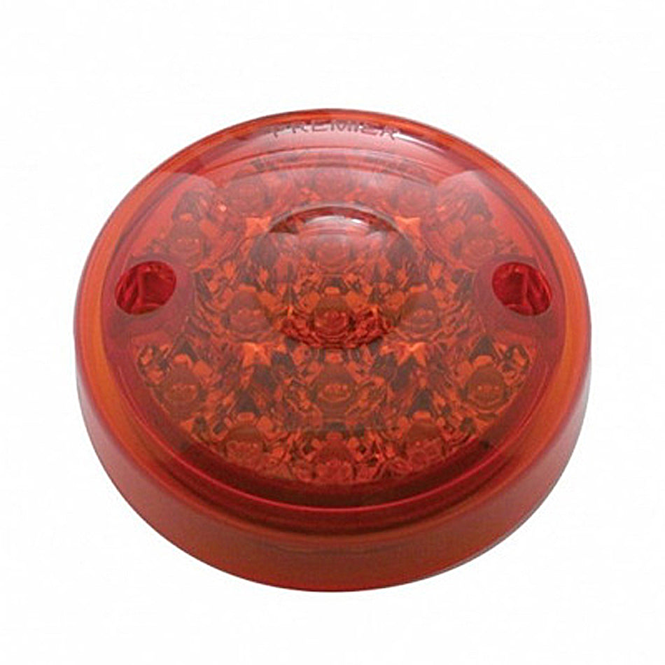 15 LED 3" Single Function Reflector Single Face Light Only - Amber or Red LEDs (Amber, Red or Clear Lens)