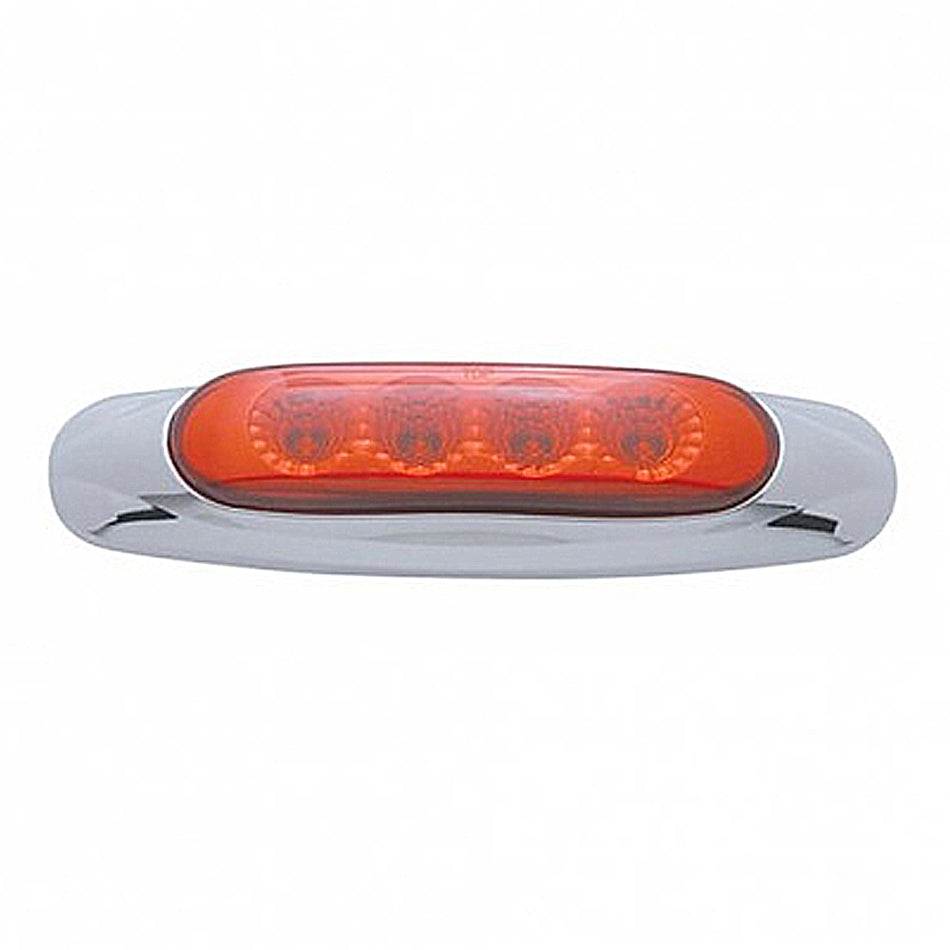 4 LED Reflector Clearance Light - Amber LEDs (Amber, Red, or Clear Lens)