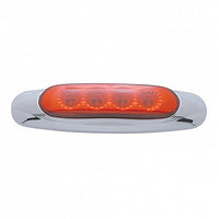 4 LED Reflector Clearance Light - Amber LEDs (Amber, Red, or Clear Lens)