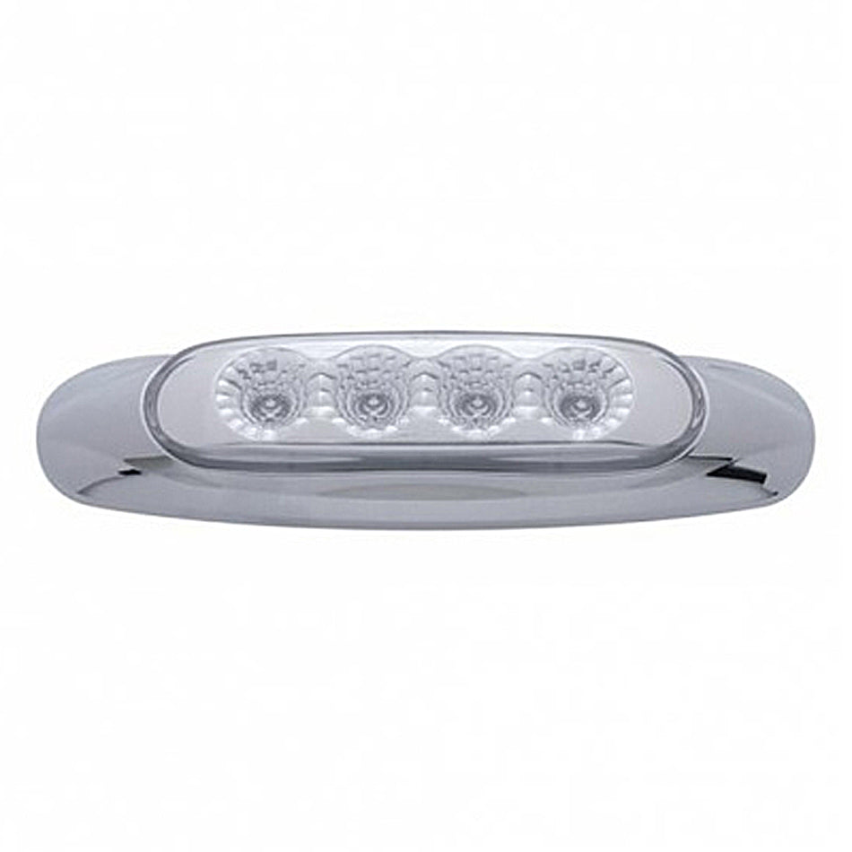 4 LED Reflector Clearance Light - Amber LEDs (Amber, Red, or Clear Lens)