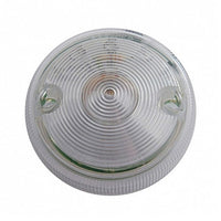 15 LED 3" Dual Function Single Face Light Only - Red LEDs (Clear Lens)