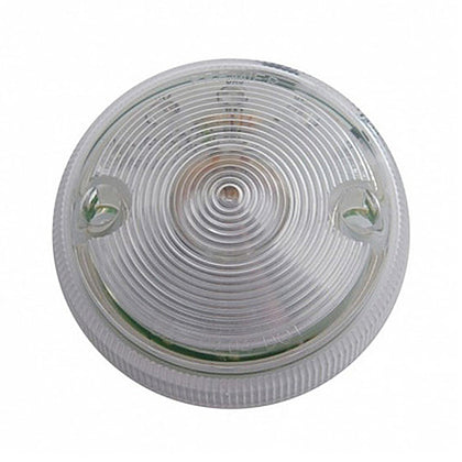 15 LED 3" Dual Function Single Face Light Only - Red LEDs (Clear Lens)