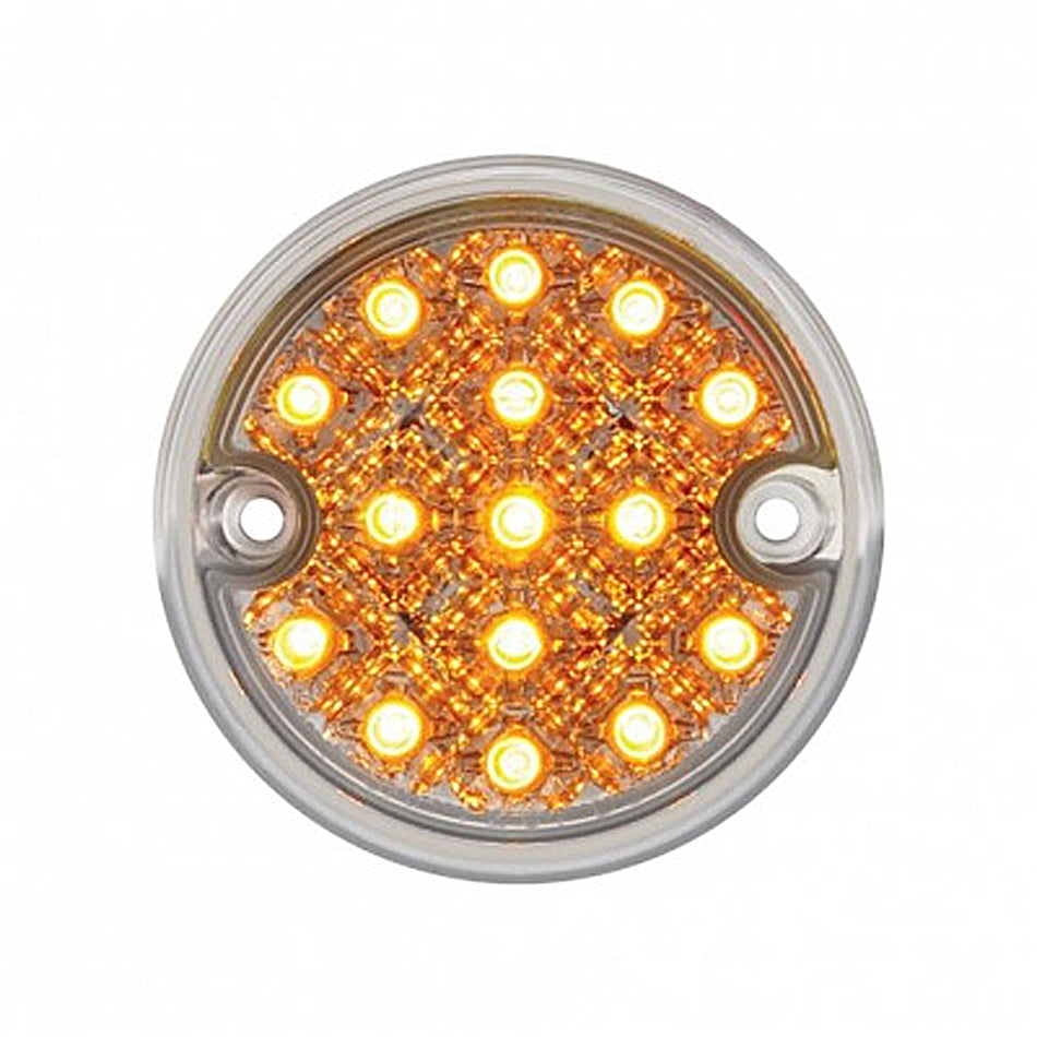 15 LED 3" Reflector Series 4 Light Only For Double Face Light Housing - Amber or Red LEDs (Amber, Red or Clear Lens)