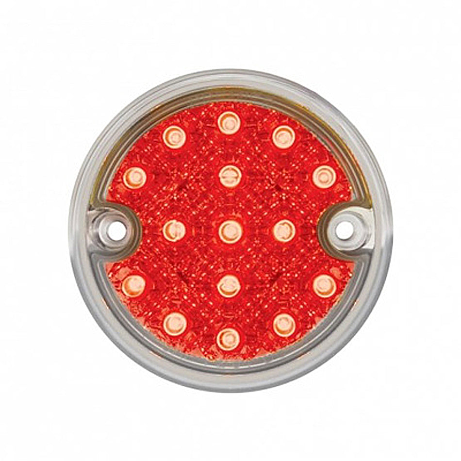 15 LED 3" Reflector Series 4 Light Only For Double Face Light Housing - Amber or Red LEDs (Amber, Red or Clear Lens)