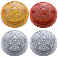15 LED 3" Dual Function Reflector Single Face Light Only - Amber or Red LEDs (Amber, Red or Clear Lens)