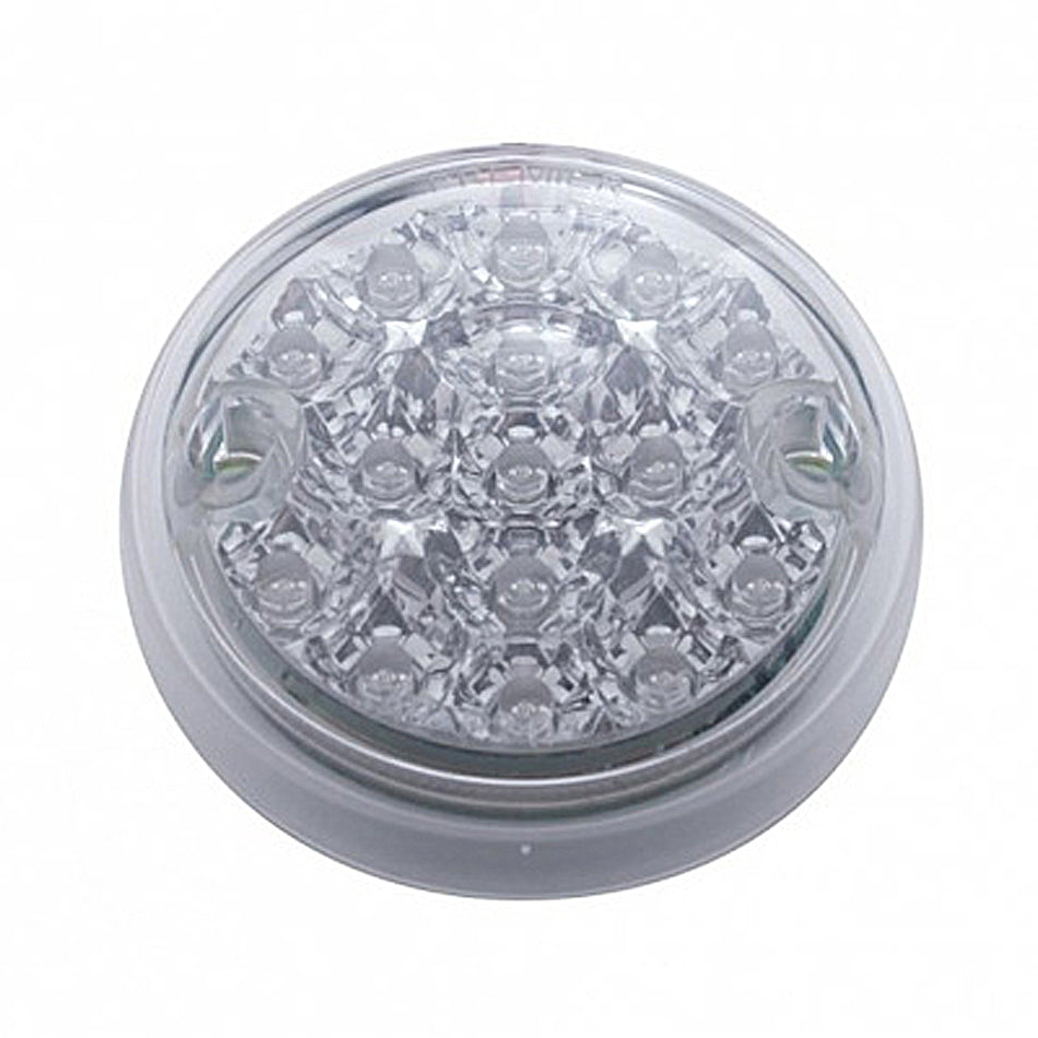 15 LED 3" Dual Function Reflector Single Face Light Only - Amber or Red LEDs (Amber, Red or Clear Lens)