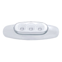 United Pacific - 3 LED Reflector Clearance Light - Amber or Red LEDs (Amber or Clear Lens)