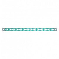 United Pacific - 14 LED 12" Auxiliary Strip Light - Green LEDs (Clear Lens)