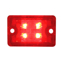 United Pacific - 4 LED Small Rod Light Only - Red LEDs (Red Lens)