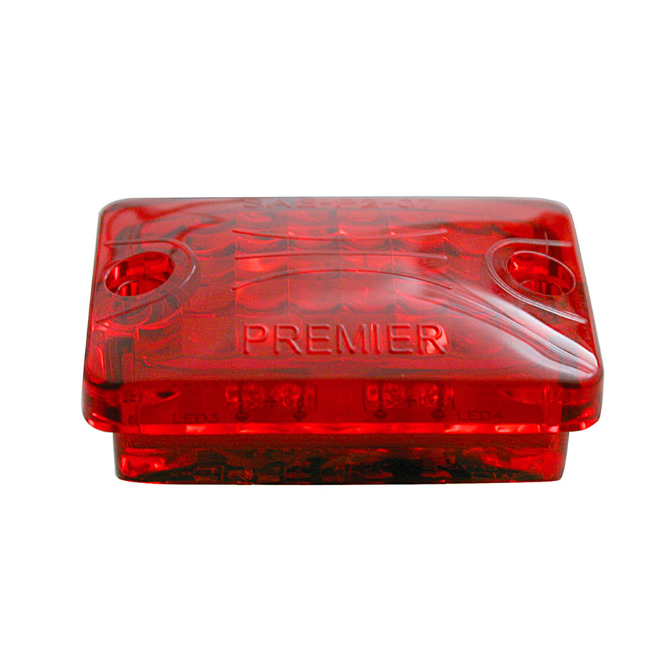 United Pacific - 4 LED Small Rod Light Only - Red LEDs (Red Lens)