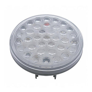 36 LED 4" Round Stop, Turn & Tail Light - Red LEDs (Clear Lens)