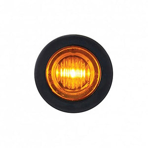 United Pacific - 3 LED 3/4" Mini Clearance Light - Amber LEDs (Amber Lens)