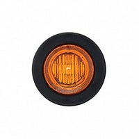 United Pacific - 3 LED 3/4" Mini Clearance Light - Amber LEDs (Amber Lens)
