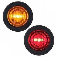 United Pacific - 3 LED 3/4" Mini Clearance Light - Amber LEDs (Amber Lens)