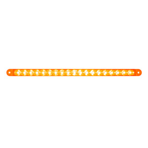 19 LED 12" Reflector Turn Signal Light Bar - Amber or Red LEDs (Amber, Red or Clear Lens)