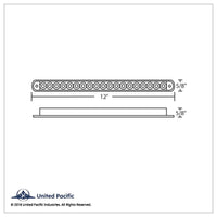 19 LED 12" Reflector Turn Signal Light Bar - Amber or Red LEDs (Amber, Red or Clear Lens)