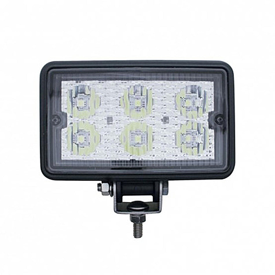 United Pacific - 6 High Power 1 Watt LED Rectangular Work Light