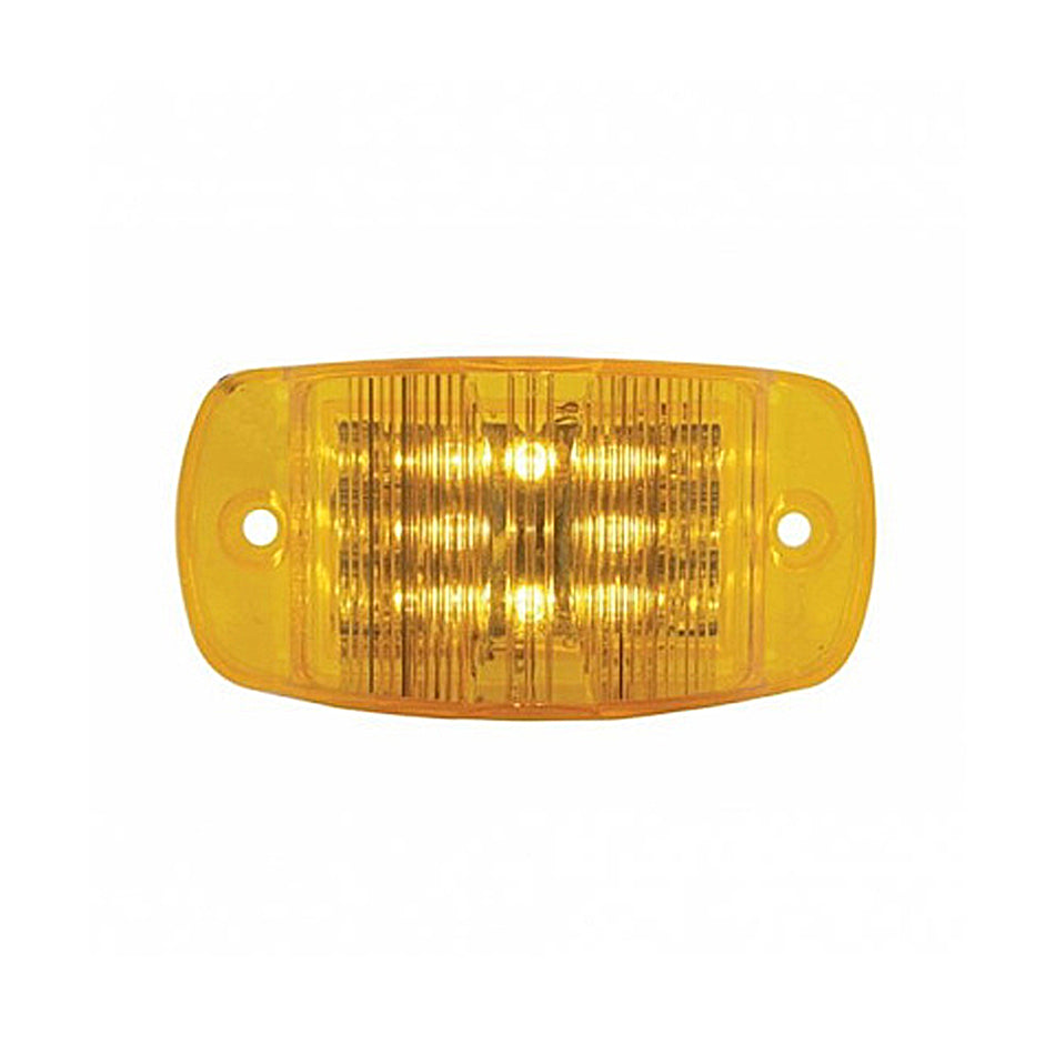 United Pacific - 14 LED Rectangular Clearance Light - Amber or Red LEDs (Amber, Red or Clear Lens)