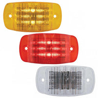 United Pacific - 14 LED Rectangular Clearance Light - Amber or Red LEDs (Amber, Red or Clear Lens)