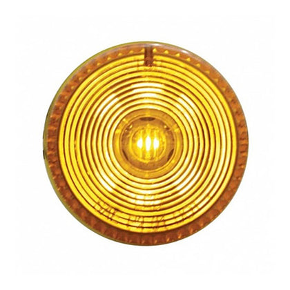 United Pacific - Single LED 2" Round Clearance Light - Amber LEDs (Amber Lens)