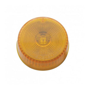United Pacific - Single LED 2" Round Clearance Light - Amber LEDs (Amber Lens)