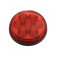 7 LEDs 4" Round Reflector Stop/Turn/Tail Light (Red LEDs/Red Lens) Light Only or Full Light Kit