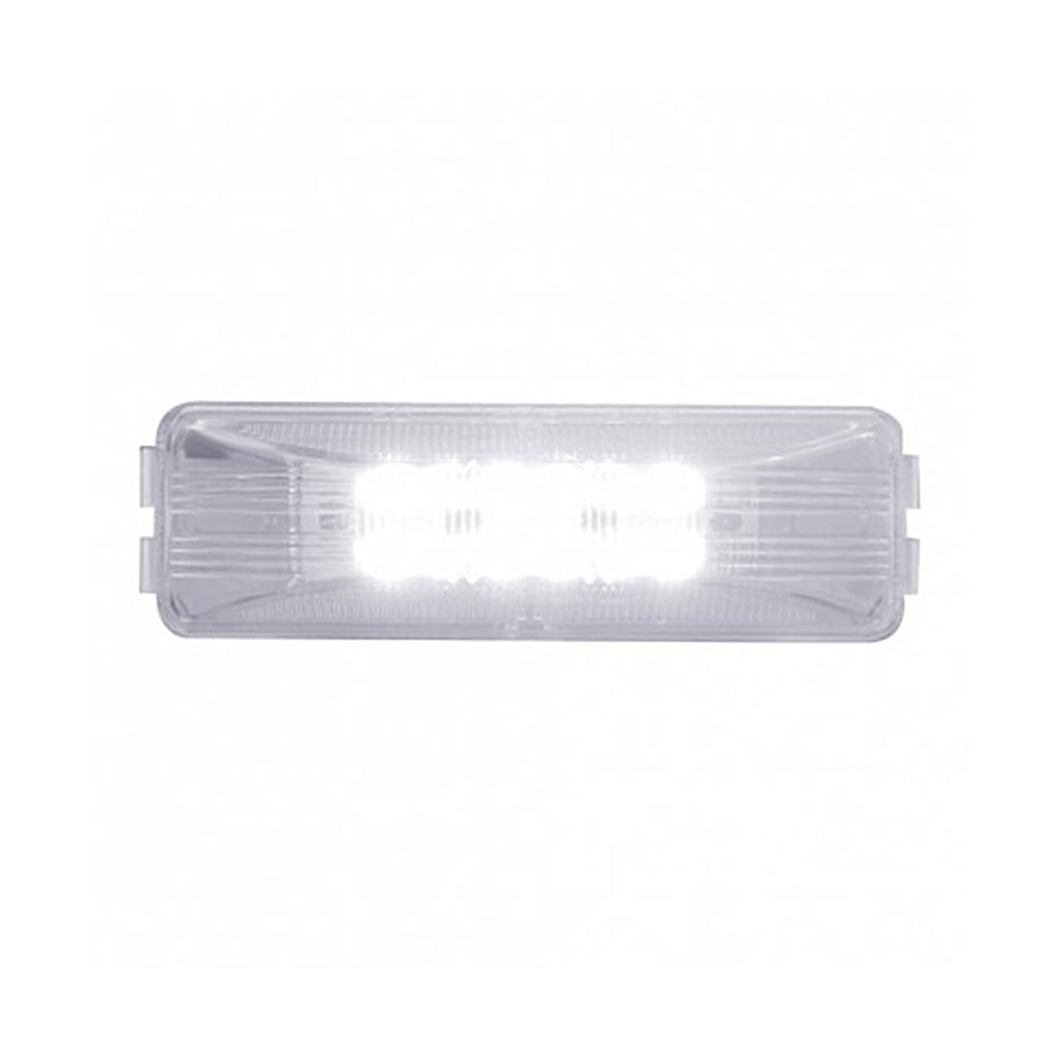 United Pacific - 12 LED Rectangular Auxiliary/Utility Light - White LEDs (Clear Lens)