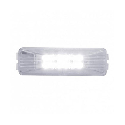 United Pacific - 12 LED Rectangular Auxiliary/Utility Light - White LEDs (Clear Lens)