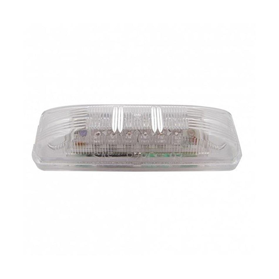 United Pacific - 12 LED Rectangular Auxiliary/Utility Light - White LEDs (Clear Lens)