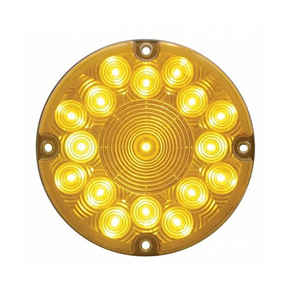 United Pacific - 17 LED 7" Turn/Stop Signal Light - Amber or Red LEDs (Amber or Red Lens)