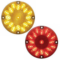 United Pacific - 17 LED 7" Turn/Stop Signal Light - Amber or Red LEDs (Amber or Red Lens)