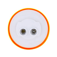 7 LED 2" Round Clearance Light - Amber or Red LEDs (Amber or Red Lens) Light Only or Full Light Kit