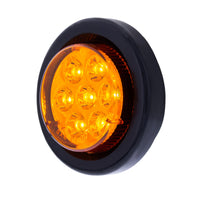 7 LED 2" Round Clearance Light - Amber or Red LEDs (Amber or Red Lens) Light Only or Full Light Kit