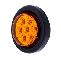 7 LED 2" Round Clearance Light - Amber or Red LEDs (Amber or Red Lens) Light Only or Full Light Kit