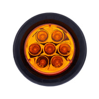 7 LED 2" Round Clearance Light - Amber or Red LEDs (Amber or Red Lens) Light Only or Full Light Kit