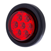 7 LED 2" Round Clearance Light - Amber or Red LEDs (Amber or Red Lens) Light Only or Full Light Kit