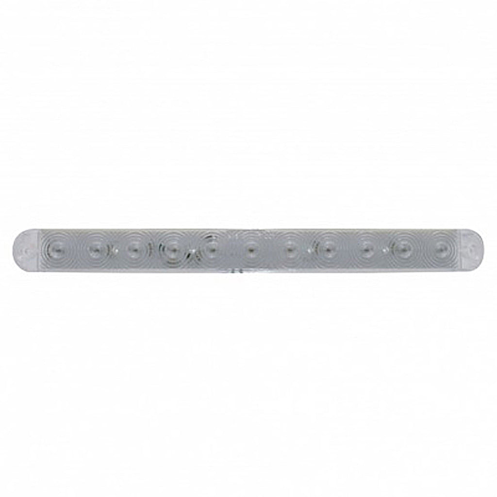 United Pacific - 11 LED 15" Turn Signal Light Bar - Amber LEDs (Clear Lens)
