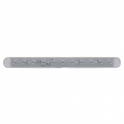 United Pacific - 11 LED 15" Turn Signal Light Bar - Amber LEDs (Clear Lens)