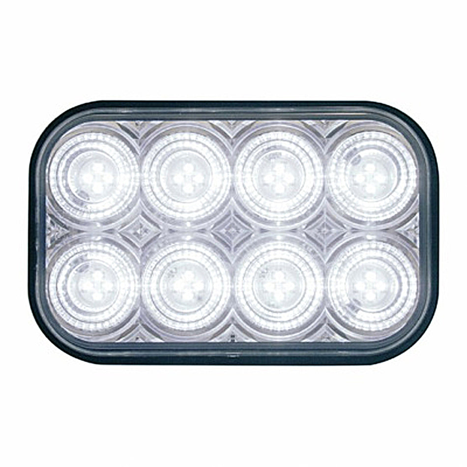 32 LED Rectangular Back-Up Light - White LEDs (Clear Lens) Light Only or Full Light Kit