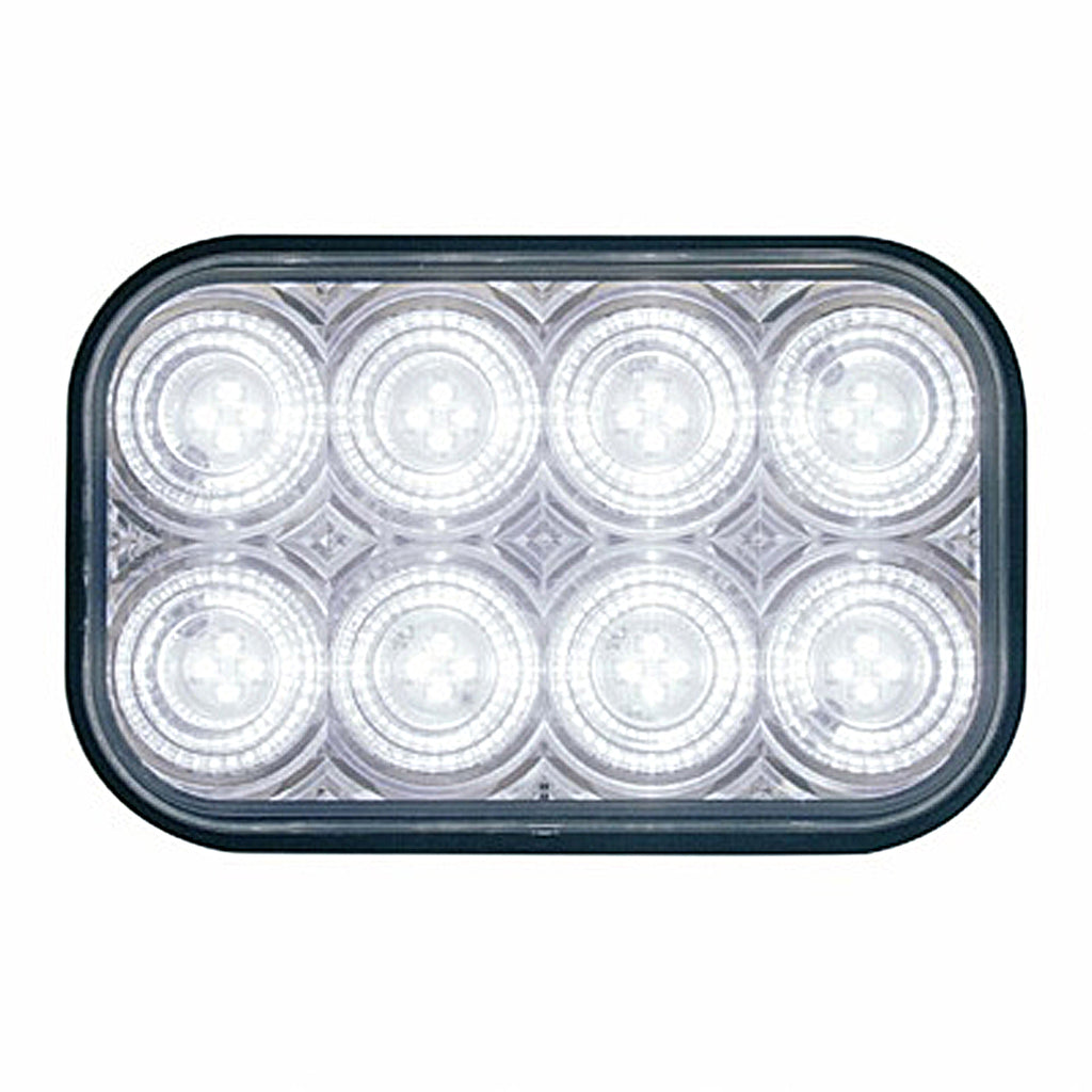 32 LED Rectangular Back-Up Light - White LEDs (Clear Lens) Light Only or Full Light Kit
