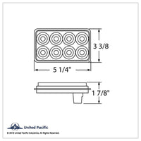 32 LED Rectangular Back-Up Light - White LEDs (Clear Lens) Light Only or Full Light Kit