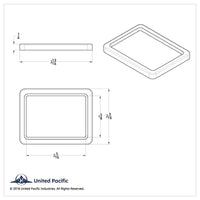 United Pacific - Center Dash Indicator Bezel For Kenworth - Manual