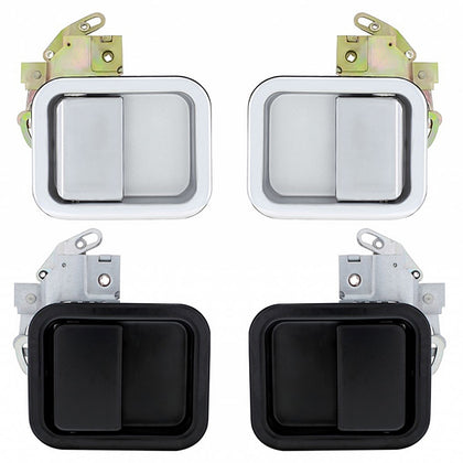 Chrome or Black Exterior Door Handle For Mack Pinnacle (2008+) & Vision (2000-2008) - Chrome Exterior Door Handle For Mack Pinnacle (2008+) & Vision (2000-2008) - Driver