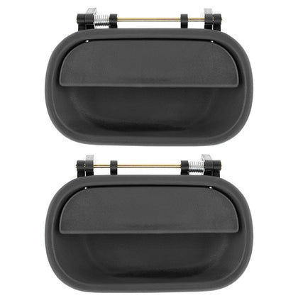 Black Plastic Exterior Door Handle For 1995-2007 Isuzu NPR (Driver or Passenger Side)