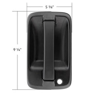 Black Plastic Exterior Door Handle For 2008-2017 Isuzu NPR (Driver or Passenger Side)
